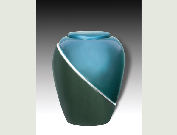 LANNAY BLUE FIBERGLASS URN-UE001A