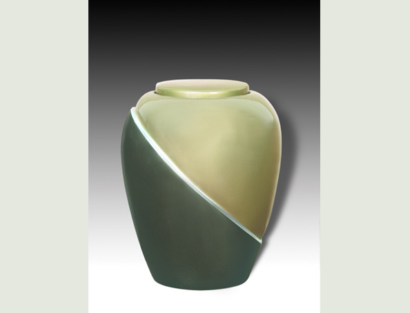 LANNAY GREEN FIBERGLASS URN-UE001C