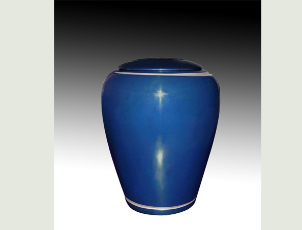 CELO BLUE FIBERGLASS URN-UE011A