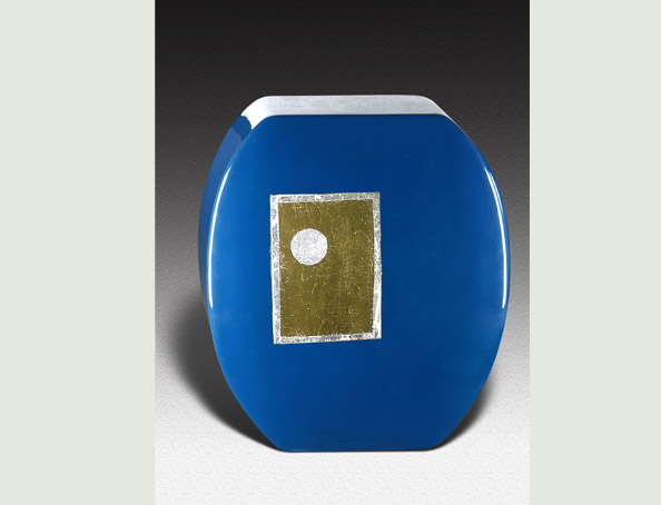 EGEE BLUE FIBERGLASS URN-UL017B