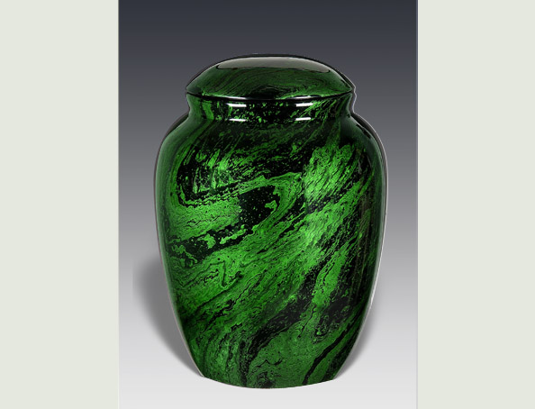 ECLAT GREEN FIBERGLASS URN-UL021B