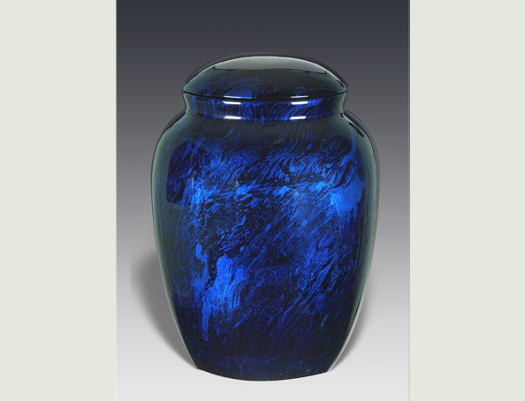 ECLAT BLUE FIBERGLASS URN-UL021C