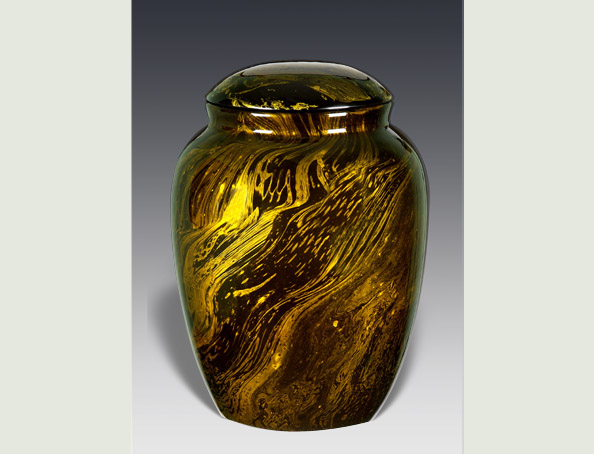 ECLAT YELLOW FIBERGLASS URN-UL021D