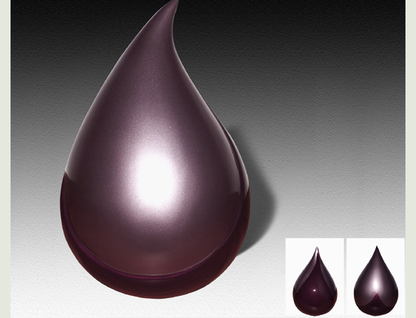 ARIA BORDEAUX FIBERGLASS URN-UL046A
