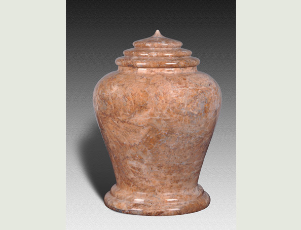 anthracite pink marble urn-UP002D