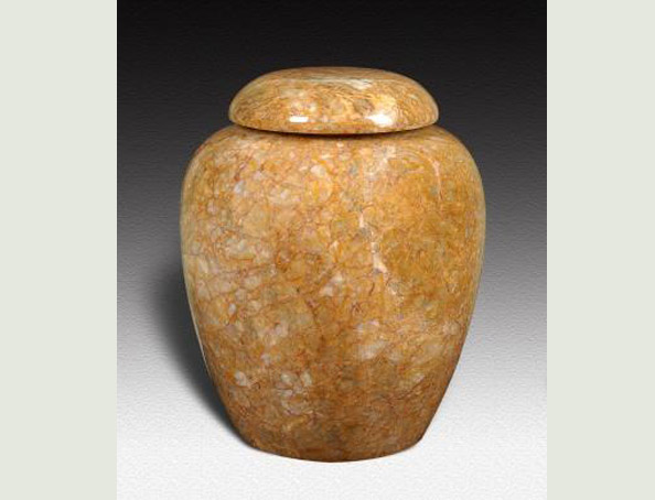 boule vanilla marble urn-UP004A